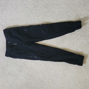 Boys size 12 pull up joggers black